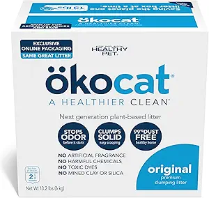 Best Natural Cat Litter of 2025: Unbiased, Vet-Reviewed Guide 4 Ökocat Natural Wood Clumping Litter