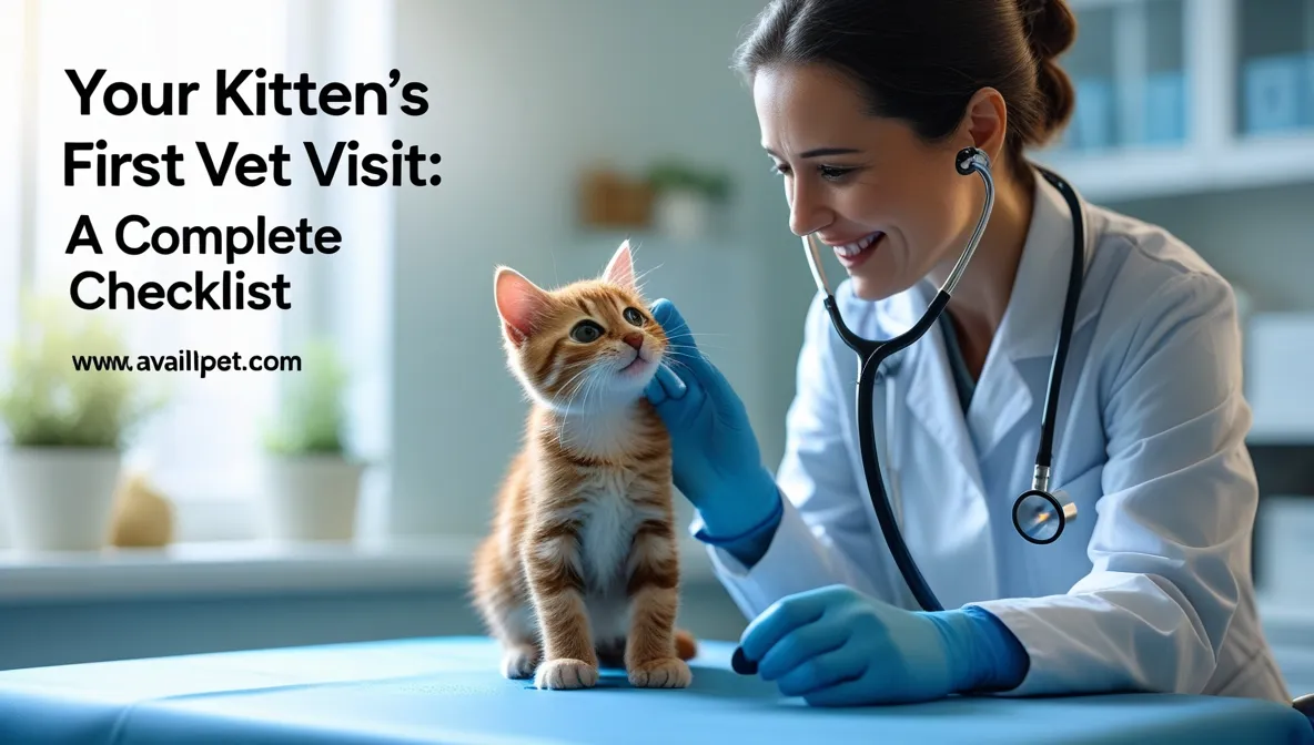 kitten first vet visit