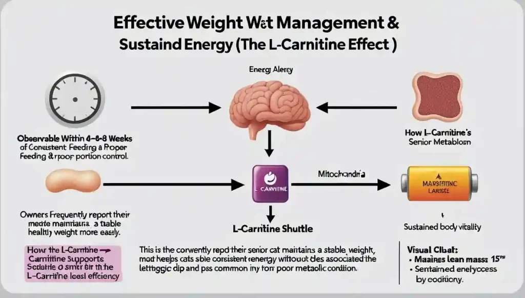 L-Carnitine acts as a shuttle, moving fatty acids into the mitochondria to be burned for energy. This process helps maintain muscle and provides steady fuel, combating age-related metabolic slowdown.