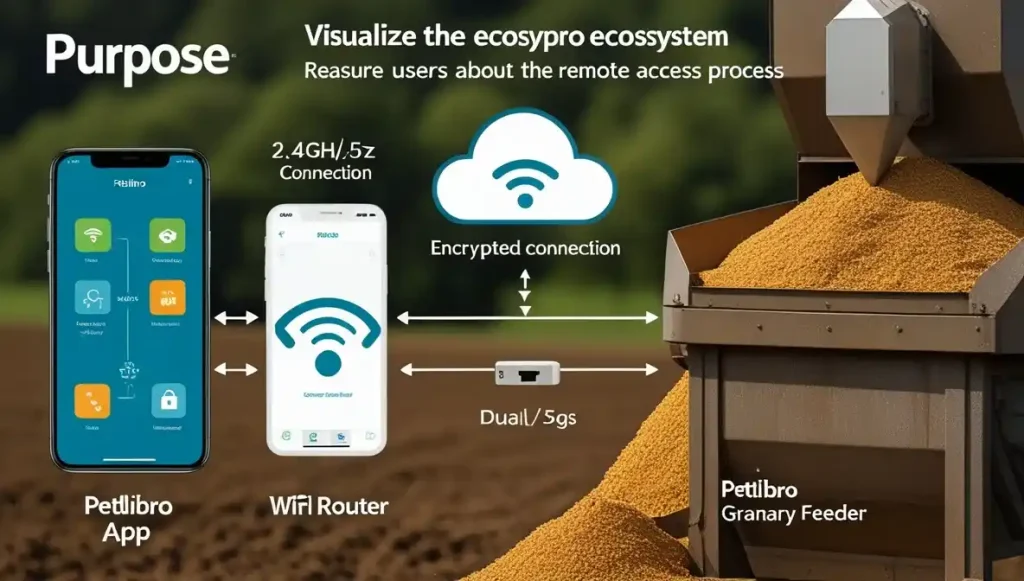 How you stay connected: Commands and video travel securely through the cloud, giving you full control and live monitoring from anywhere.