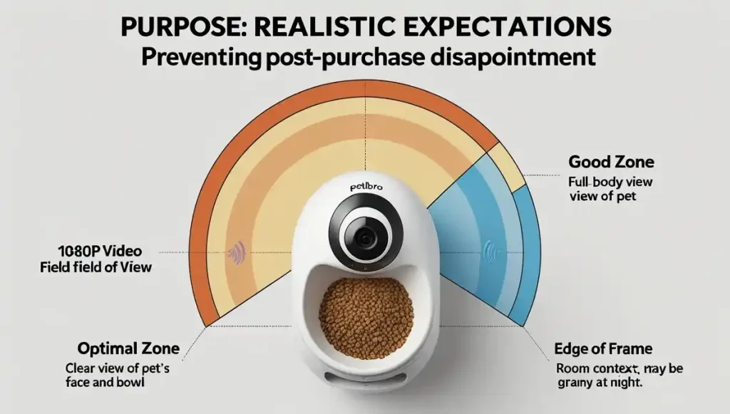 The Granary's camera provides a wide-angle view of the feeding area, while the microphone picks up sound in a broader radius for clear interaction.