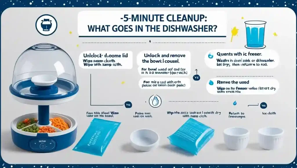 Cat Mate C500 Review: Finally, a Reliable Automatic Feeder for Wet Food (2026 Tested) 3 The Cat Mate C500's fully disassemblable design makes post-wet-food cleanup fast and hygienic. Most components are dishwasher-safe.