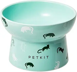 2. Petkit Ceramic Raised Cat Bowl