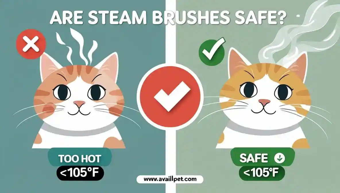 Are steam brushes safe for cats
