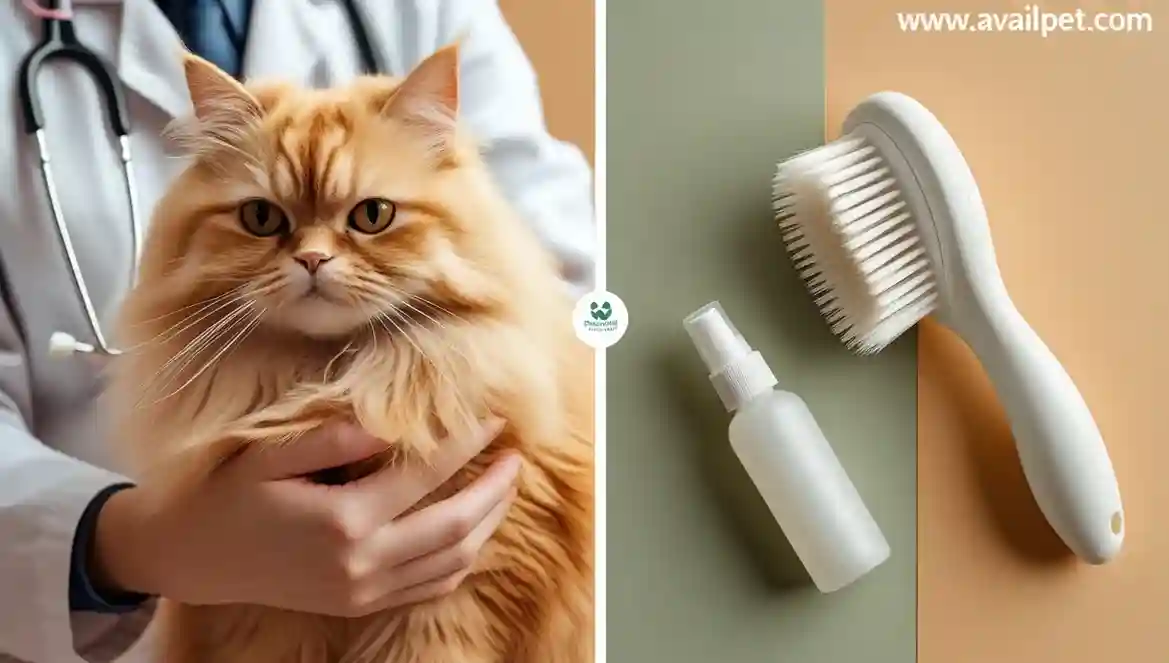 How to brush a cat with long hair and mats