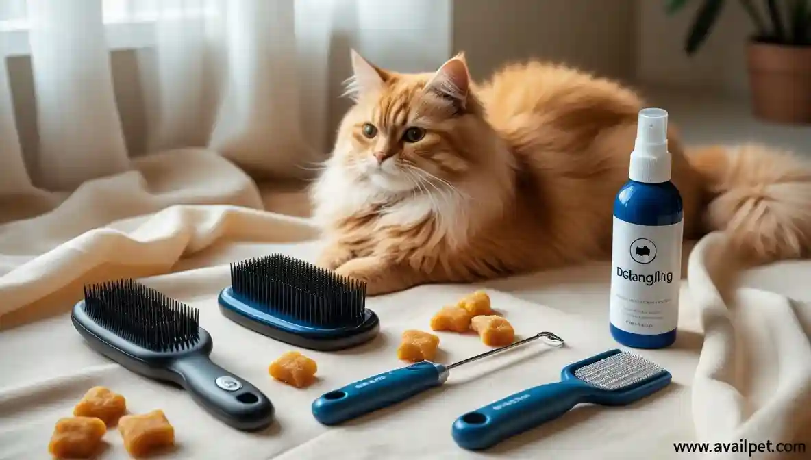 Long haired cat grooming tools for beginners