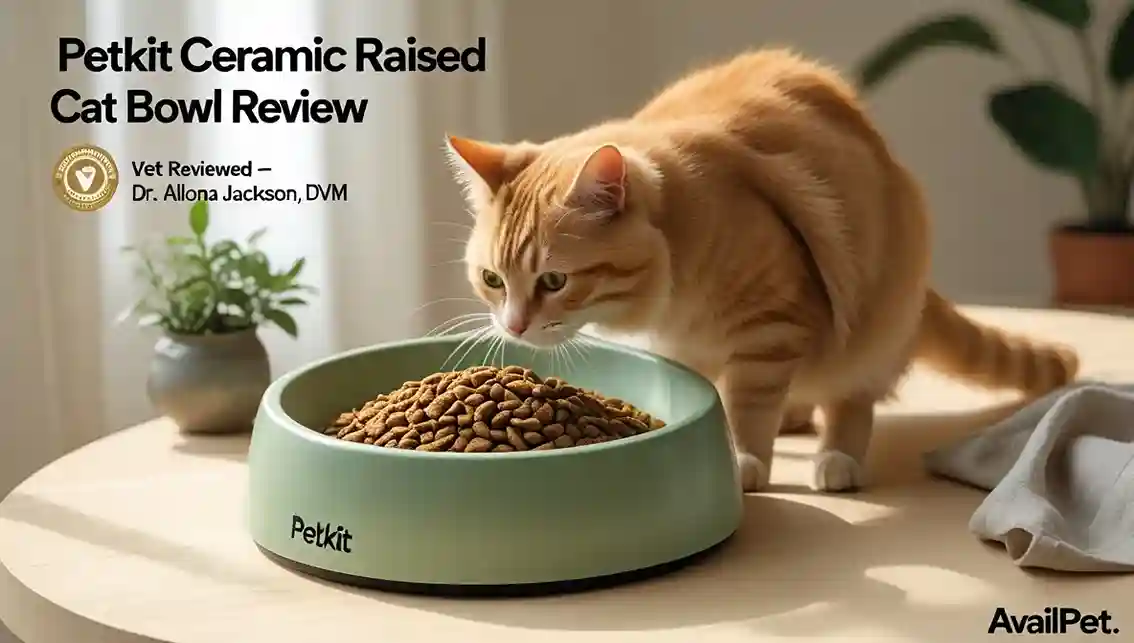 Home 25 Petkit Ceramic Raised Cat Bowl