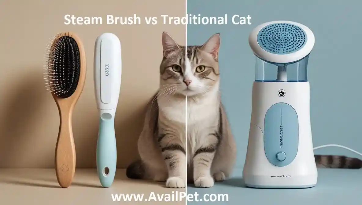 Steam Brush vs Traditional Cat Brush
