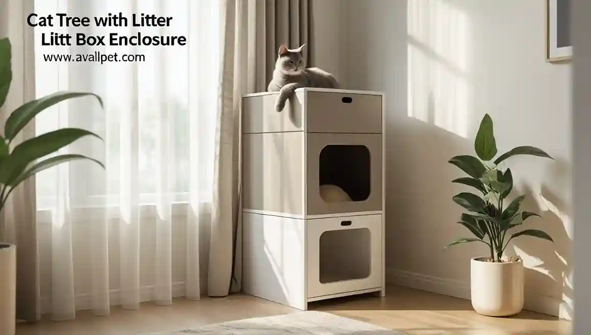 Home 7 Cat Tree with Litter Box