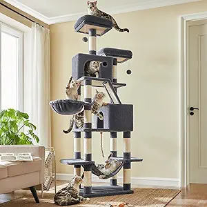 Cat Tree for Multiple Cats 2026 — 5 Multi-Level Towers for 2-6 Cat Households 2 Feandrea Multi Level Cat Tree