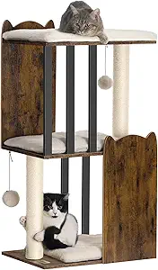 Modern Cat Tree 2026 — 5 Stylish Cat Towers That Blend with Your Home Decor 6 FourFurPets 3 Tier Modern Cat Tree