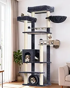 Cat Tree with Feeding Station 2026 — 5 All-in-One Towers 5 Gitelsnour Cat tree with Food station
