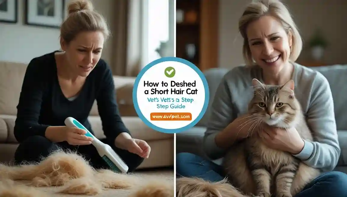 How to deshed a short hair cat