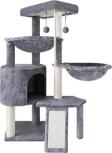 Cat Tree with Hammock 2026 — 5 Cozy Picks Cats Love to Lounge In 4 Smouatou cat tree with hammock