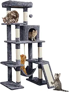 Cat Tree for Overweight Cats 2026 — 5 Sturdy Picks That Support 20–33+ lbs 5 Yaheetech Large Multi Level Cat Tree
