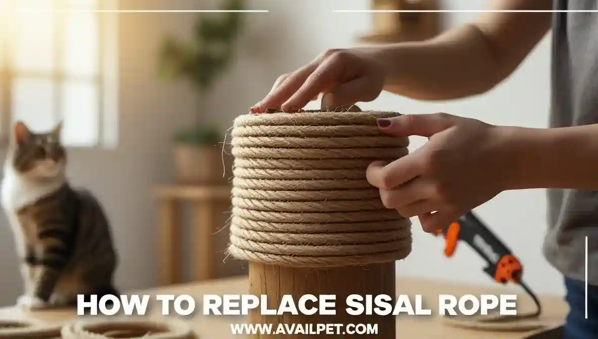 Home 10 how to replace sisal rope on cat tree